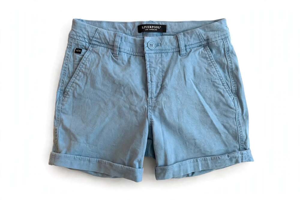 Liverpool Los Angeles Blue Heaven Cuffed Shorts Size 8/29 XM9068THV1